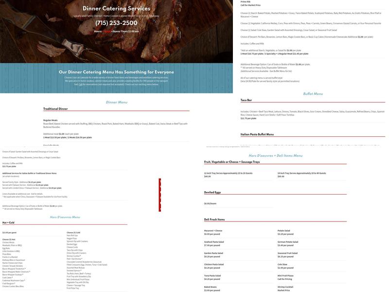 Lisa's at Lakeside Menu