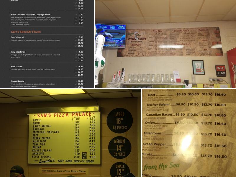 Sam's Pizza of Wausau Menu