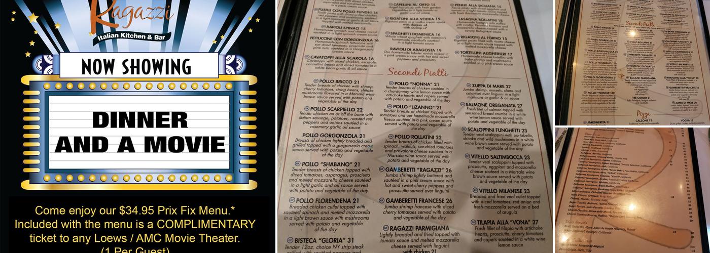 Ragazzi Menu