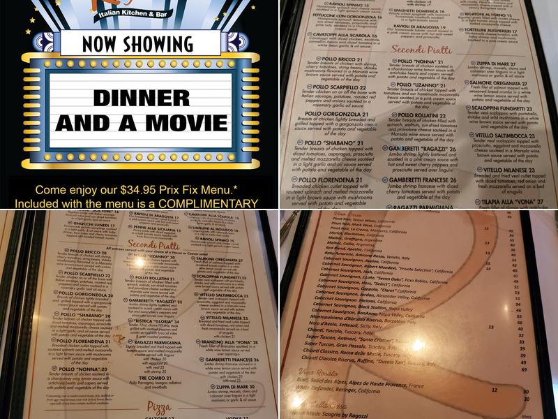 Ragazzi Menu