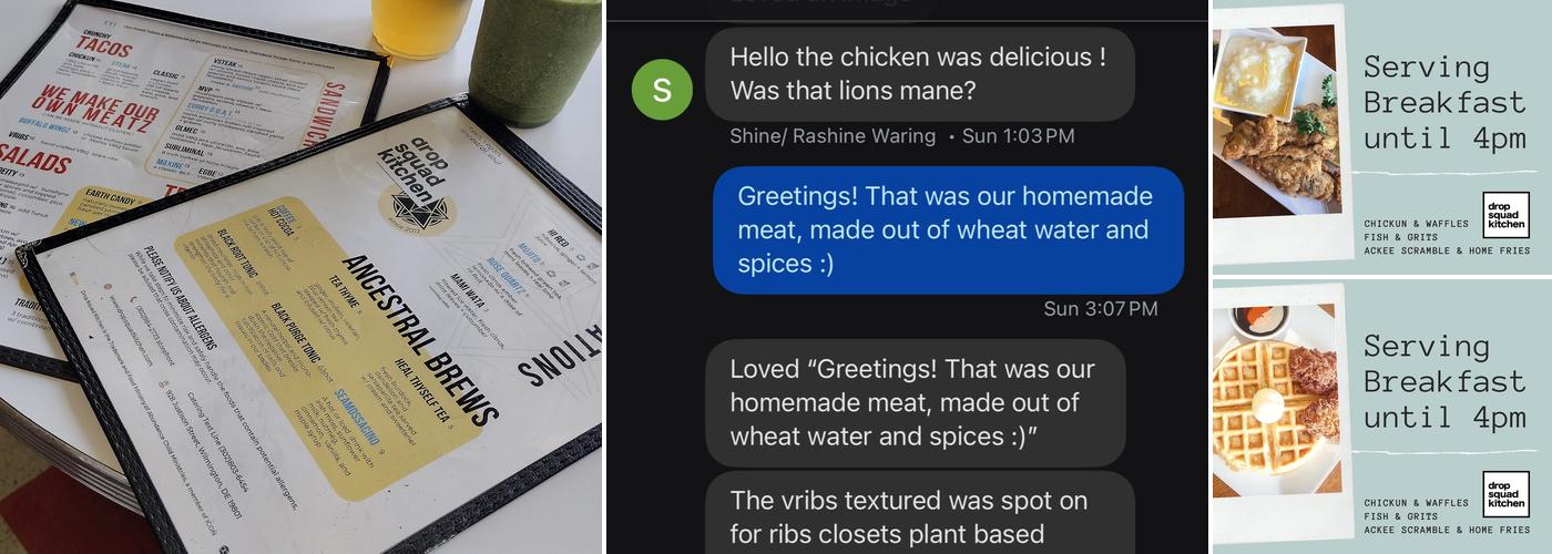 Drop Squad Kitchen Menu