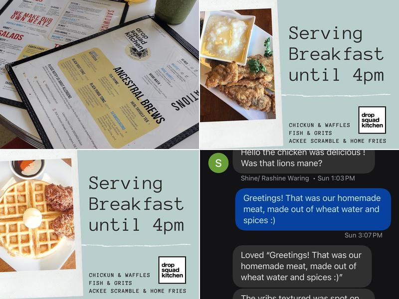 Drop Squad Kitchen Menu