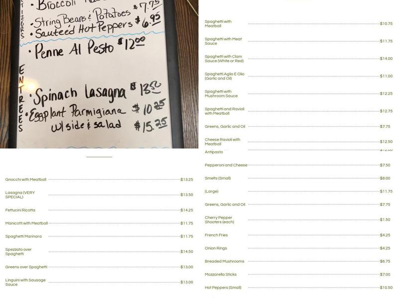 Ristorante Attilio Menu