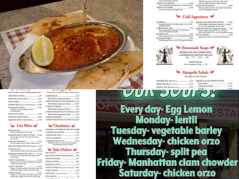 Akropolis Menu