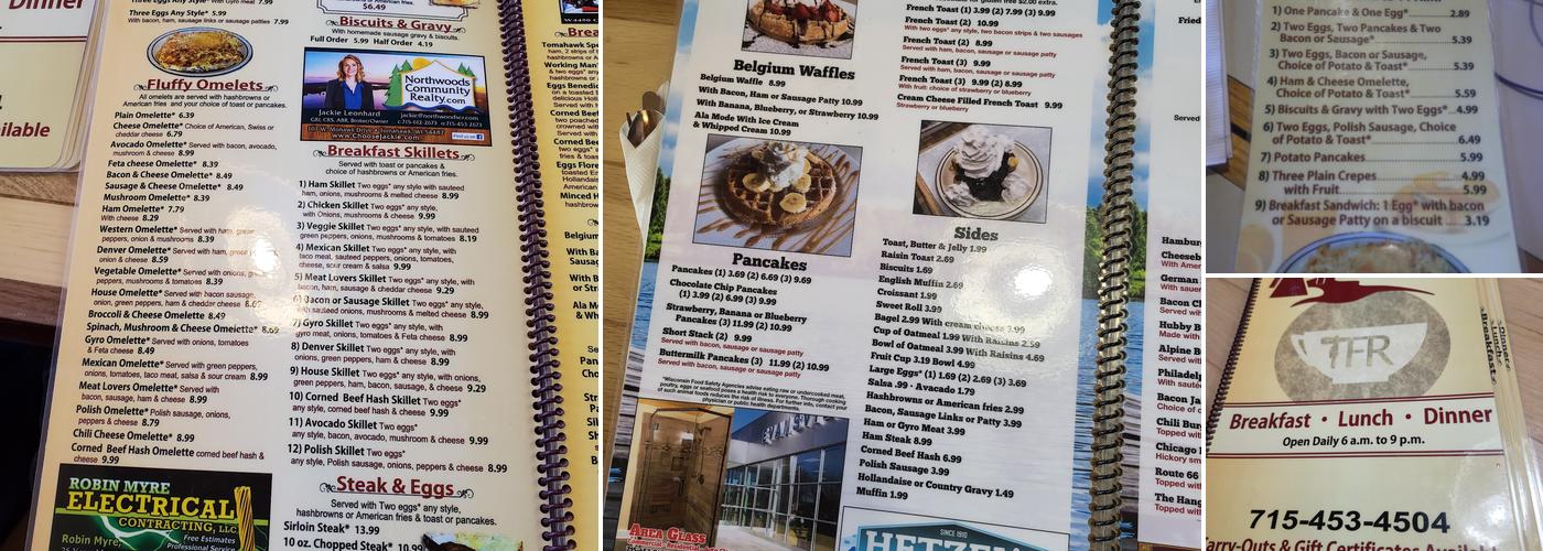 Tomahawk Family Restaurant Menu