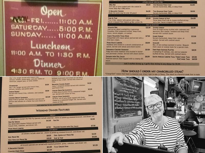 Pine Tree Supper Club Menu