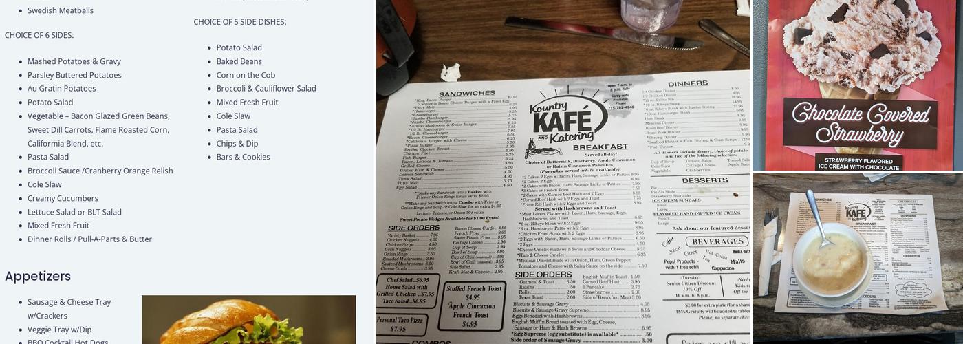 Kountry Kafe Menu