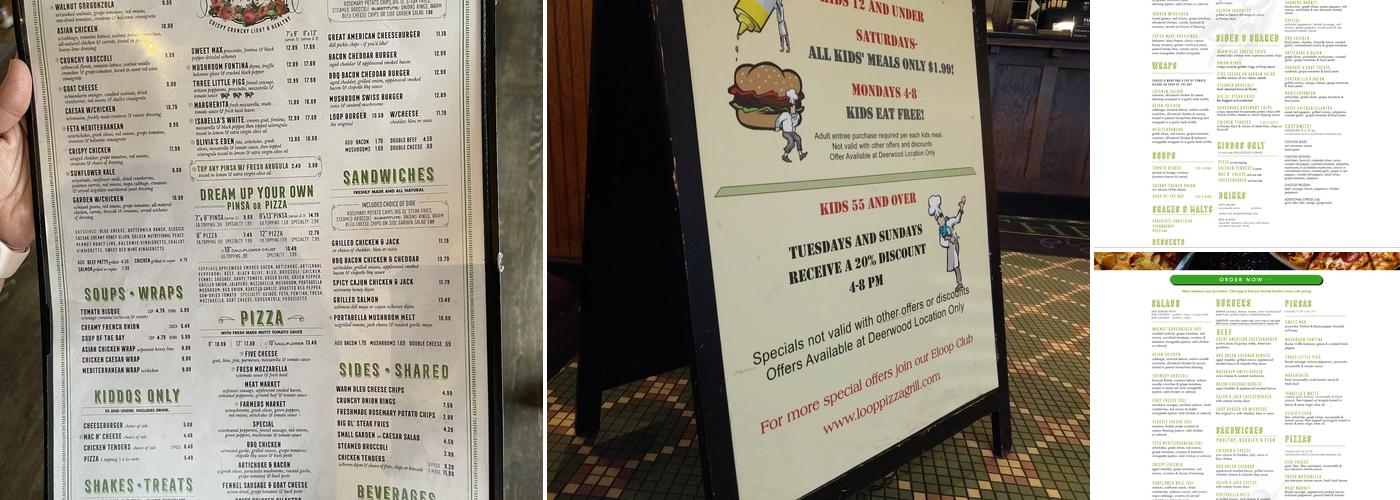 The Loop Restaurant Menu