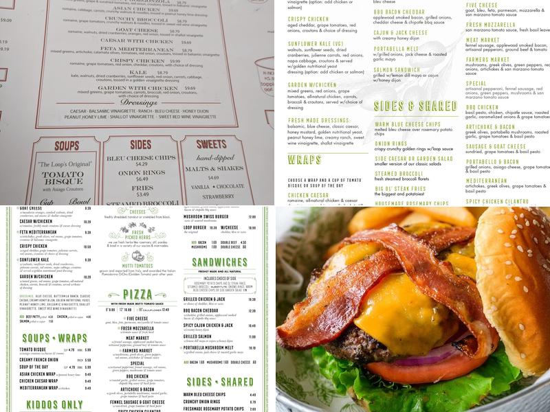 The Loop Restaurant Menu