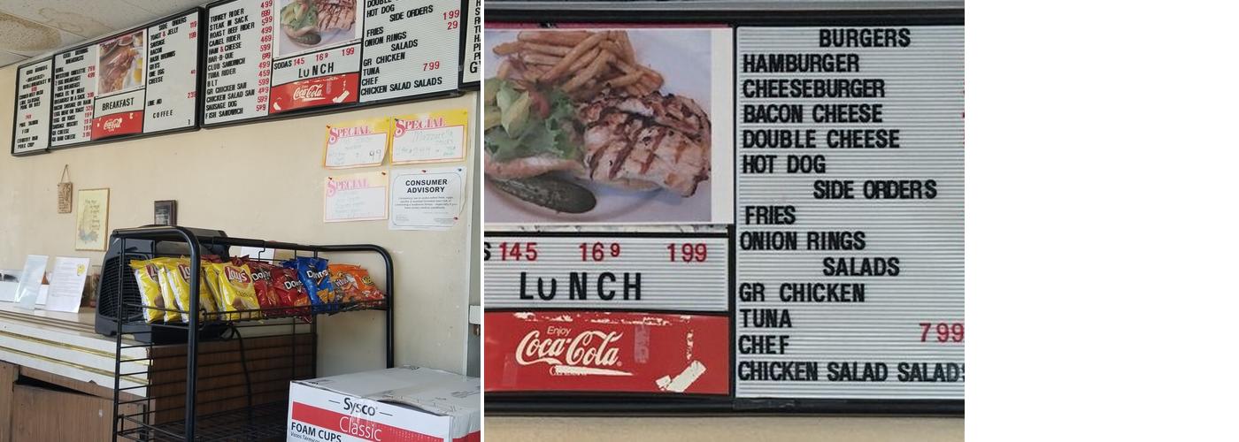 Oasis Sandwiches Menu