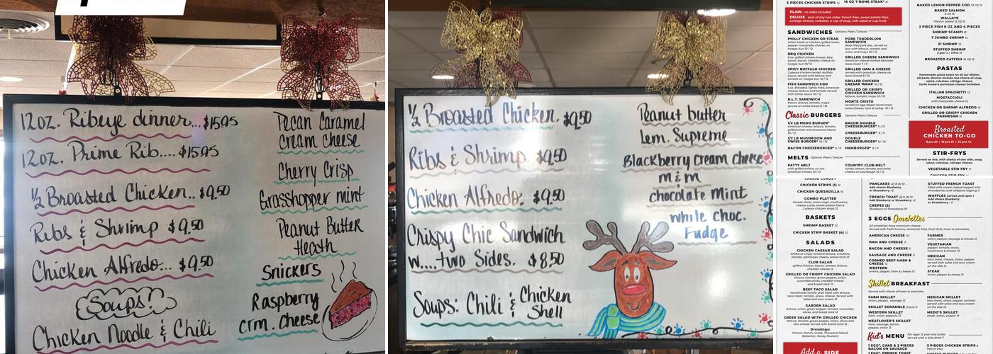 Medo's Family Style Restaurant Menu