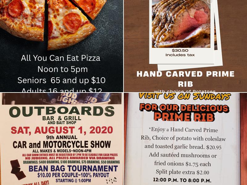 Hooked at Outboards Bar and Grill Menu