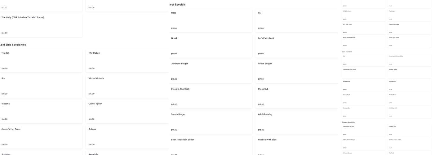 Pinegrove Market and Deli Menu