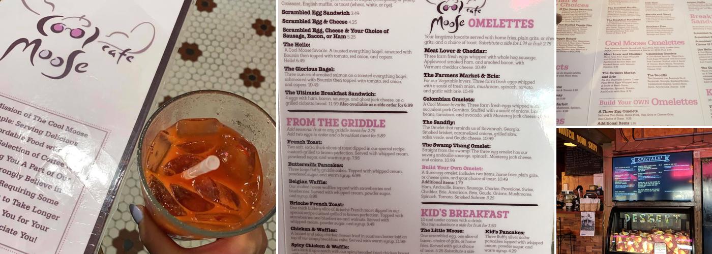 Cool Moose Cafe Menu