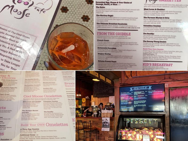 Cool Moose Cafe Menu