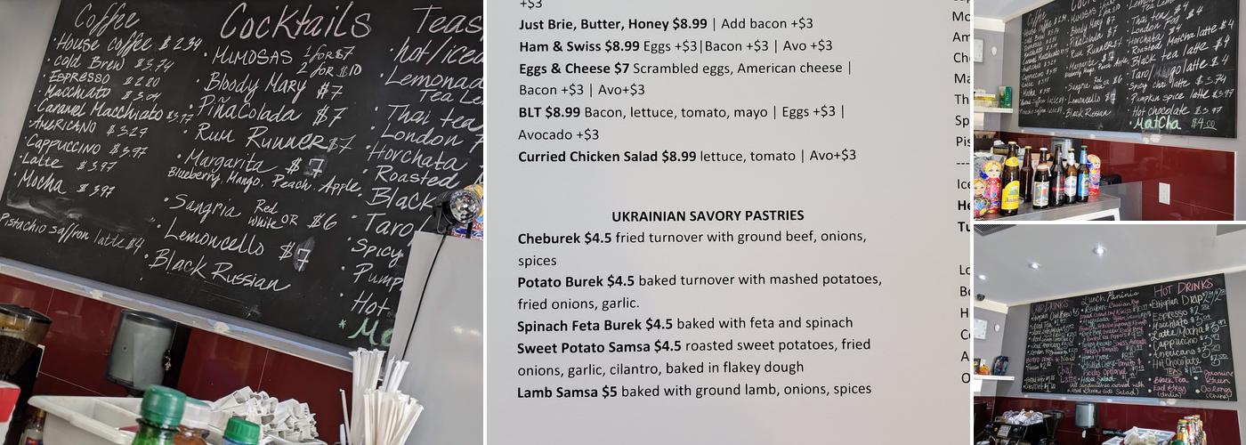 Odessa Slava Ukrainian Cafe Menu