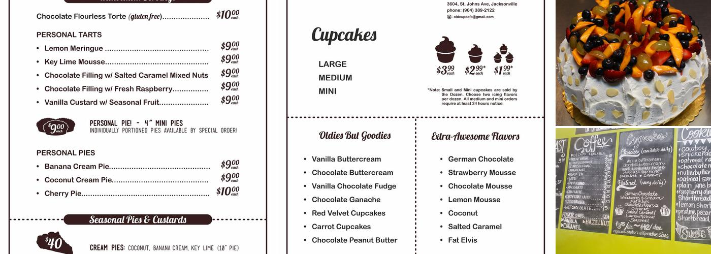 Old Cup Cafe Menu