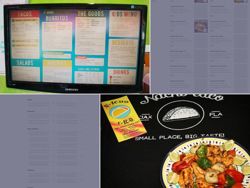 Nacho Taco Menu