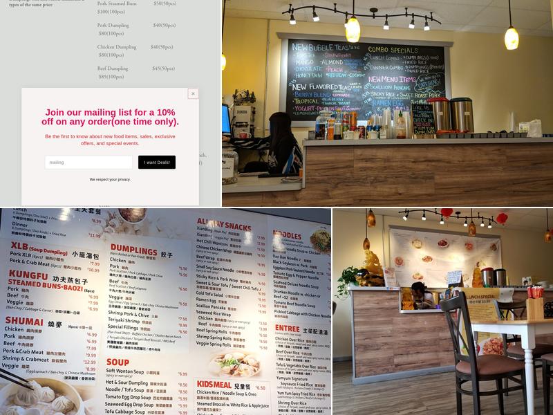 Yum Yum Dumplings Menu