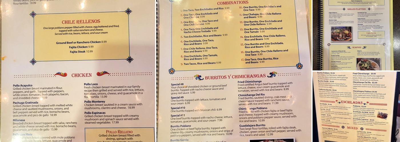 Margarita's Mexican Grill Menu