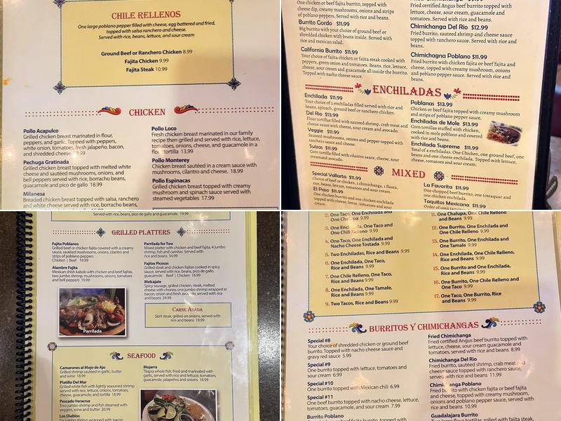 Margarita's Mexican Grill Menu