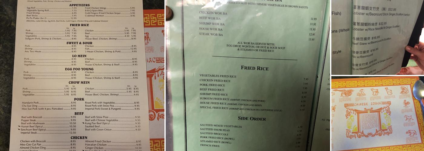 Silver Star Chinese Restaurant Menu