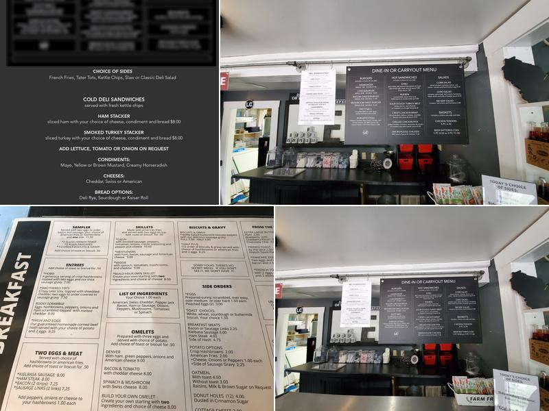 Tourist Trap Cafe Menu