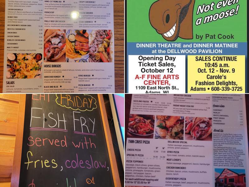 Dellwood Pavilion Menu