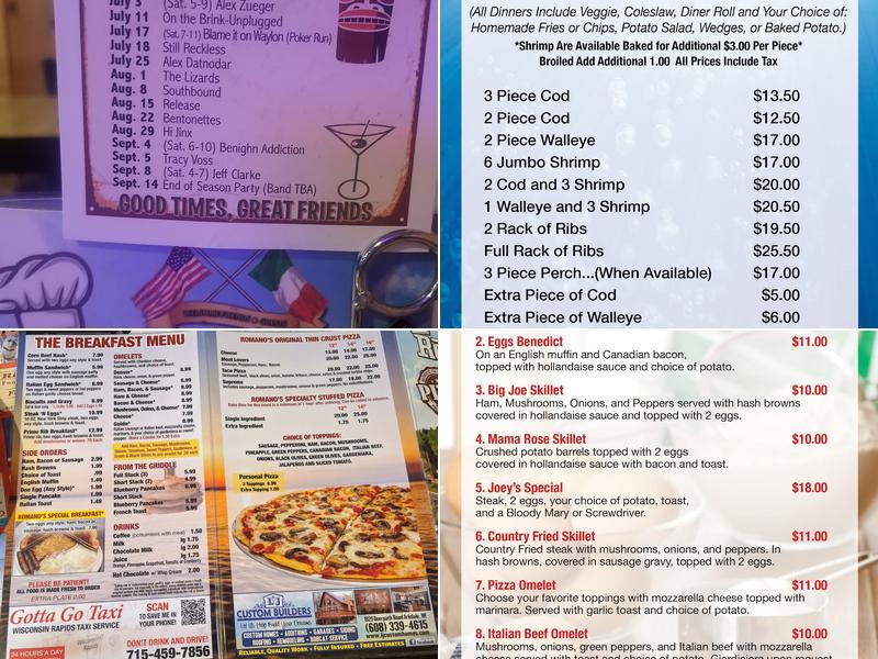 Romano's Pizzeria Menu