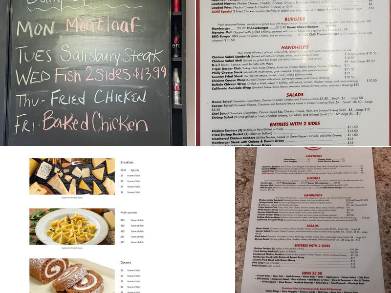 Charlie's Diner Menu