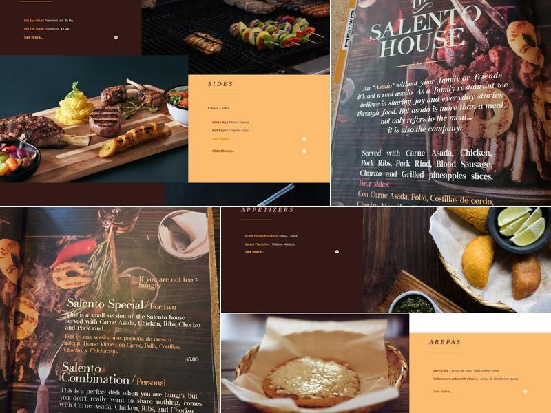 Salento Steakhouse Menu