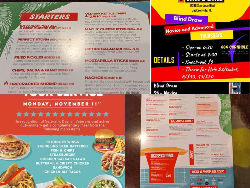 Hurricane Grill & Wings-Julington Creek Menu