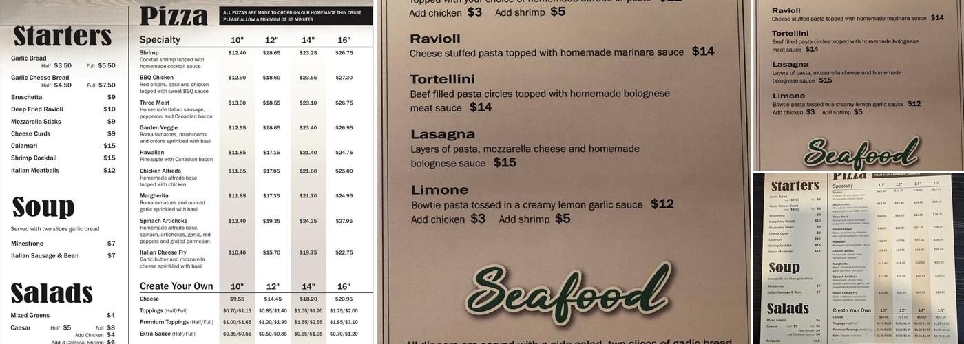 Portesi Fine Foods Menu