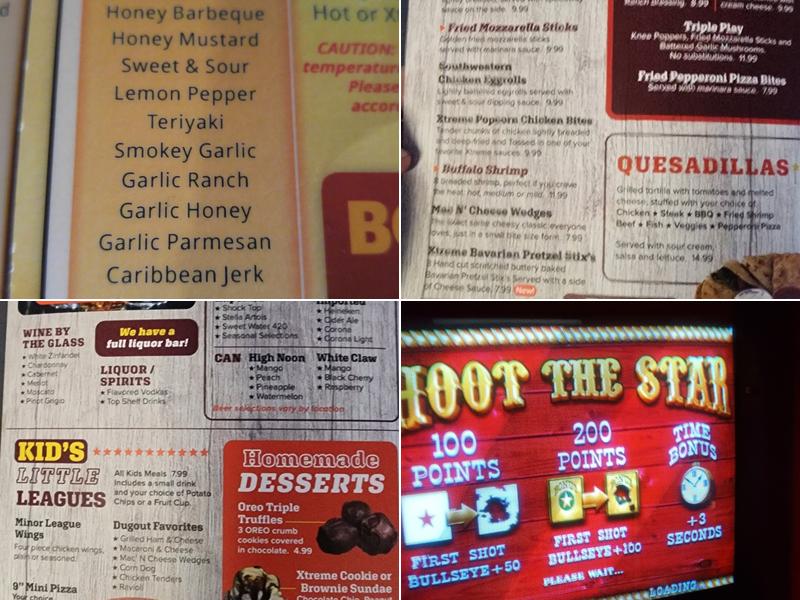 Xtreme Wings Sports Bar and Grille Menu