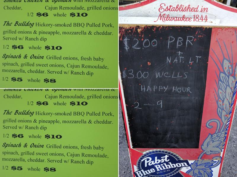 Mango's Beach Bar Menu