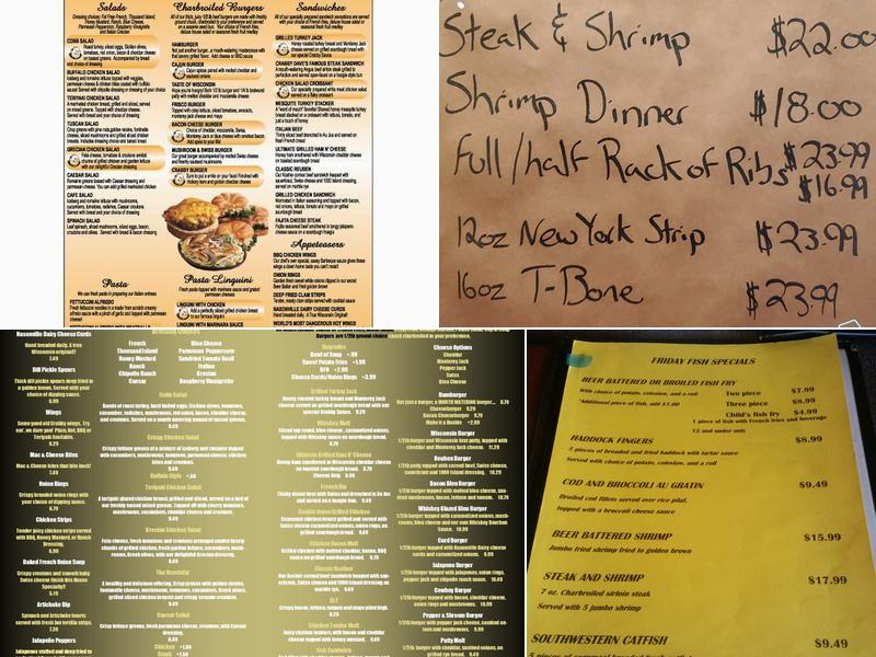 Crabby's Lounge Menu