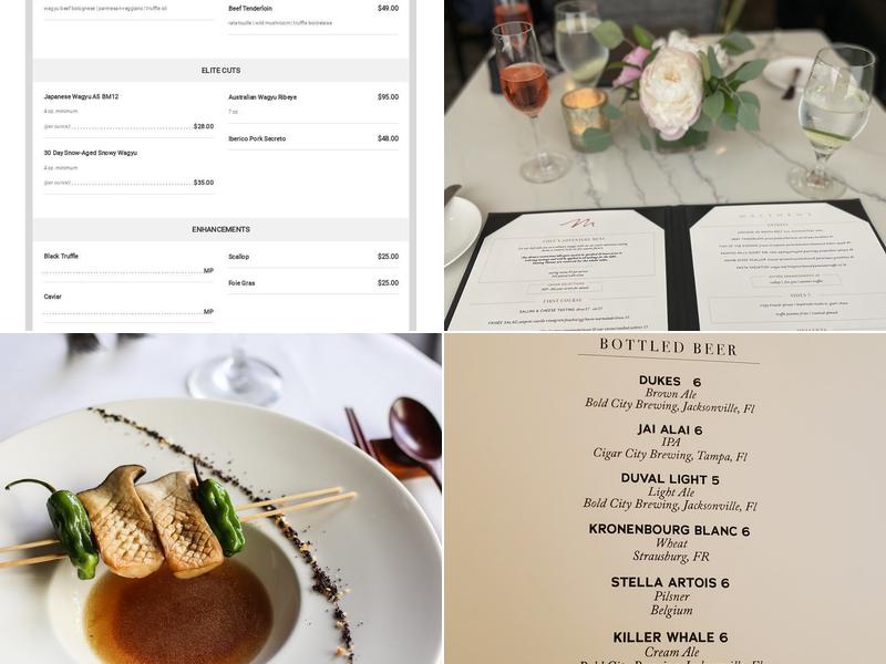 Matthew's Restaurant Menu