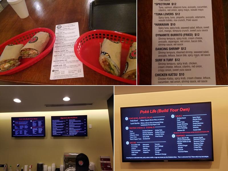 Kazu Sushi Burrito Menu