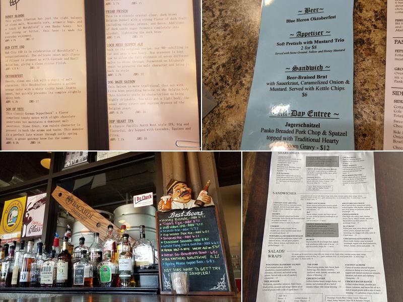 Blue Heron BrewPub Menu