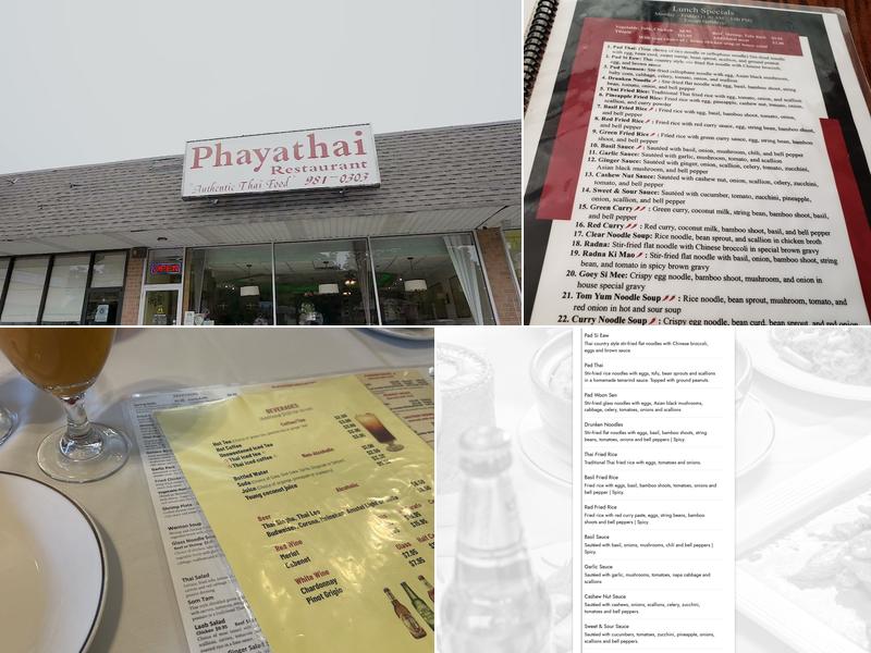 Phayathai Menu