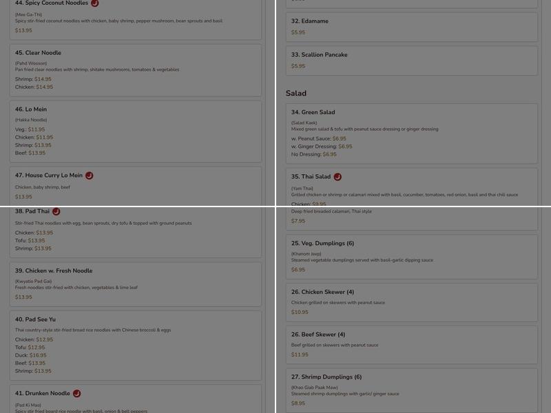 Halal Lemongrass Express Menu