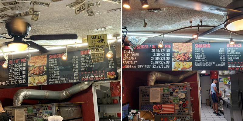 Mom's New York Pizza Menu