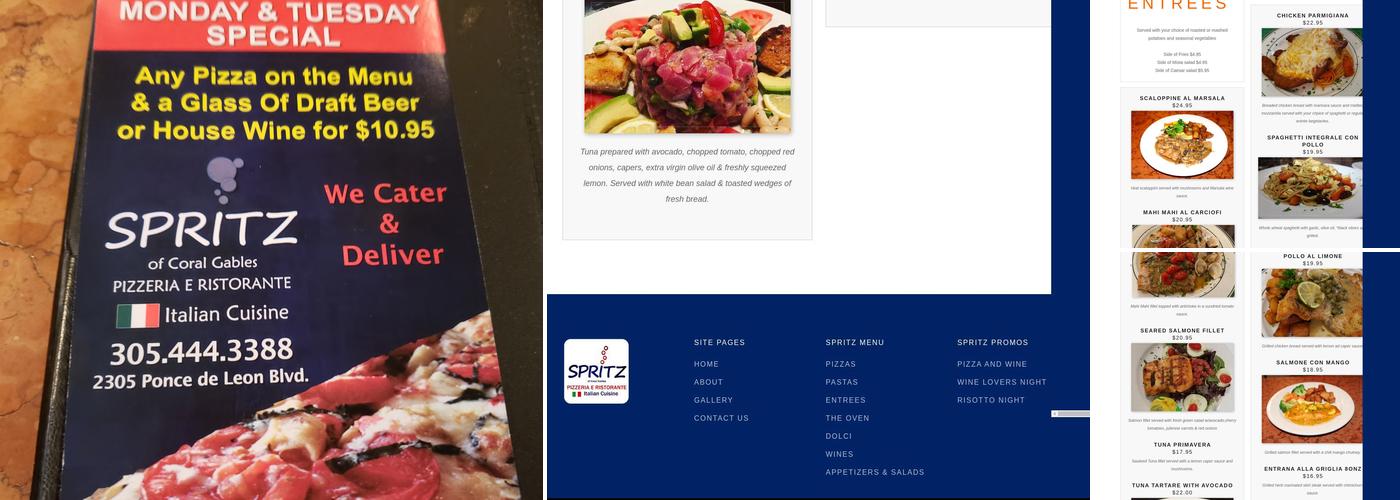 Coppola's Bistro Ristorante Menu