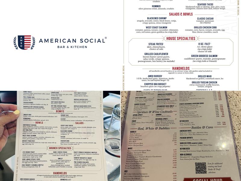 American Social Menu