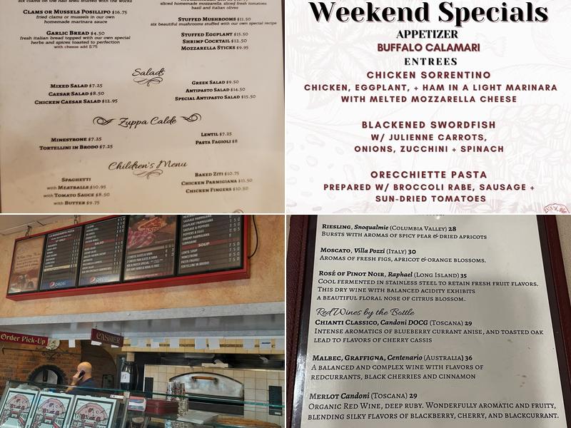 La Margherita Pizzeria Menu