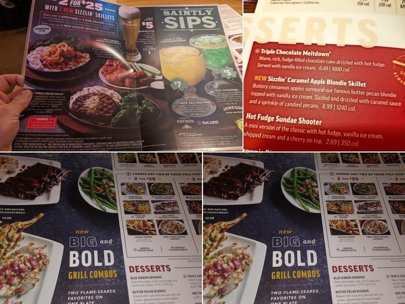 Applebee's Grill + Bar Menu
