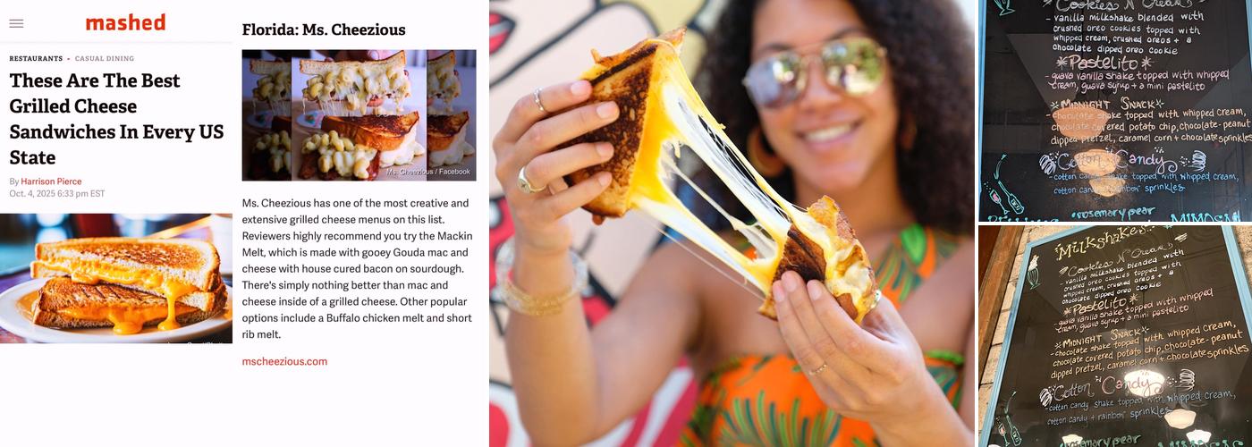 Ms. Cheezious Menu