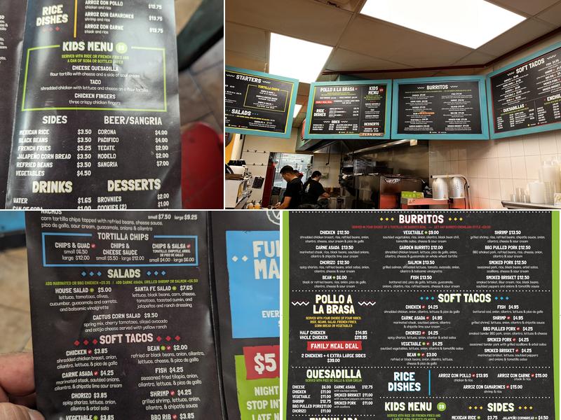 Cactus Cafe, Medford Menu