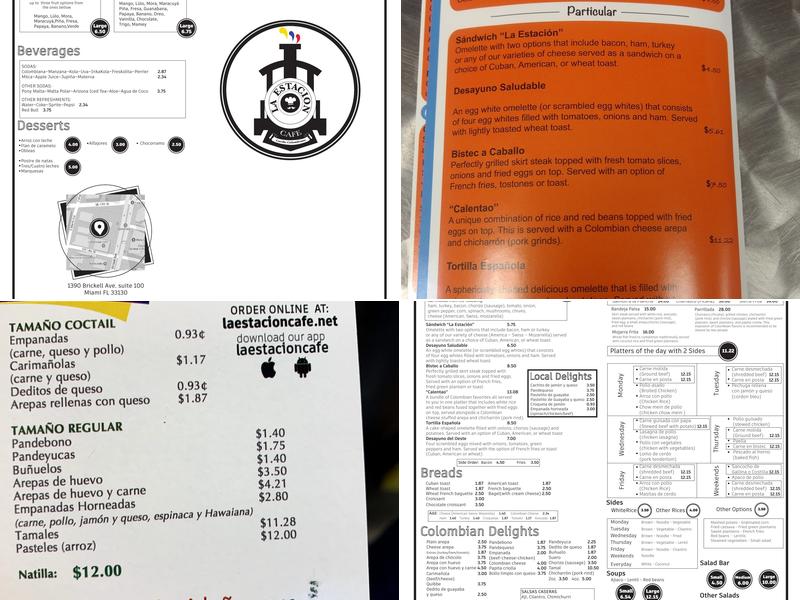 La Estación Cafe Menu