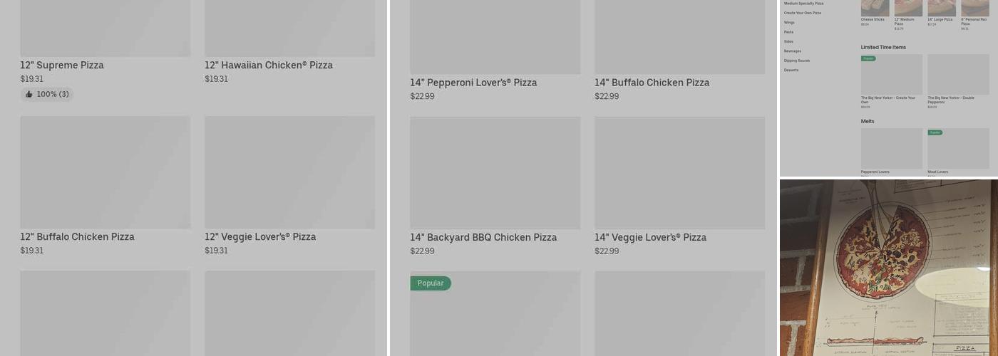 Pizza Hut Menu